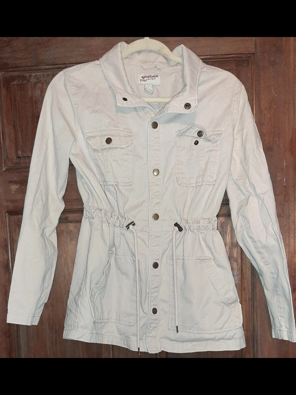 Arizona Jean Company Blush Pink Utility Jacket with Drawstring Waist S